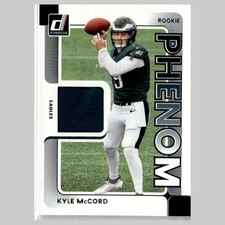 Kyle McCord Rookie #RPJ-KMD 2025 Donruss Phenom Rookie Patch Philadelphia Eagles