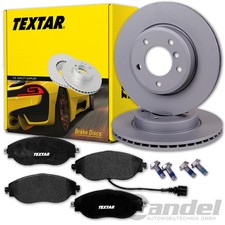 TEXTAR BREMSSCHEIBEN + BELÄGE VORNE passend für VW GOLF 8 PASSAT B8 3G ARTEON