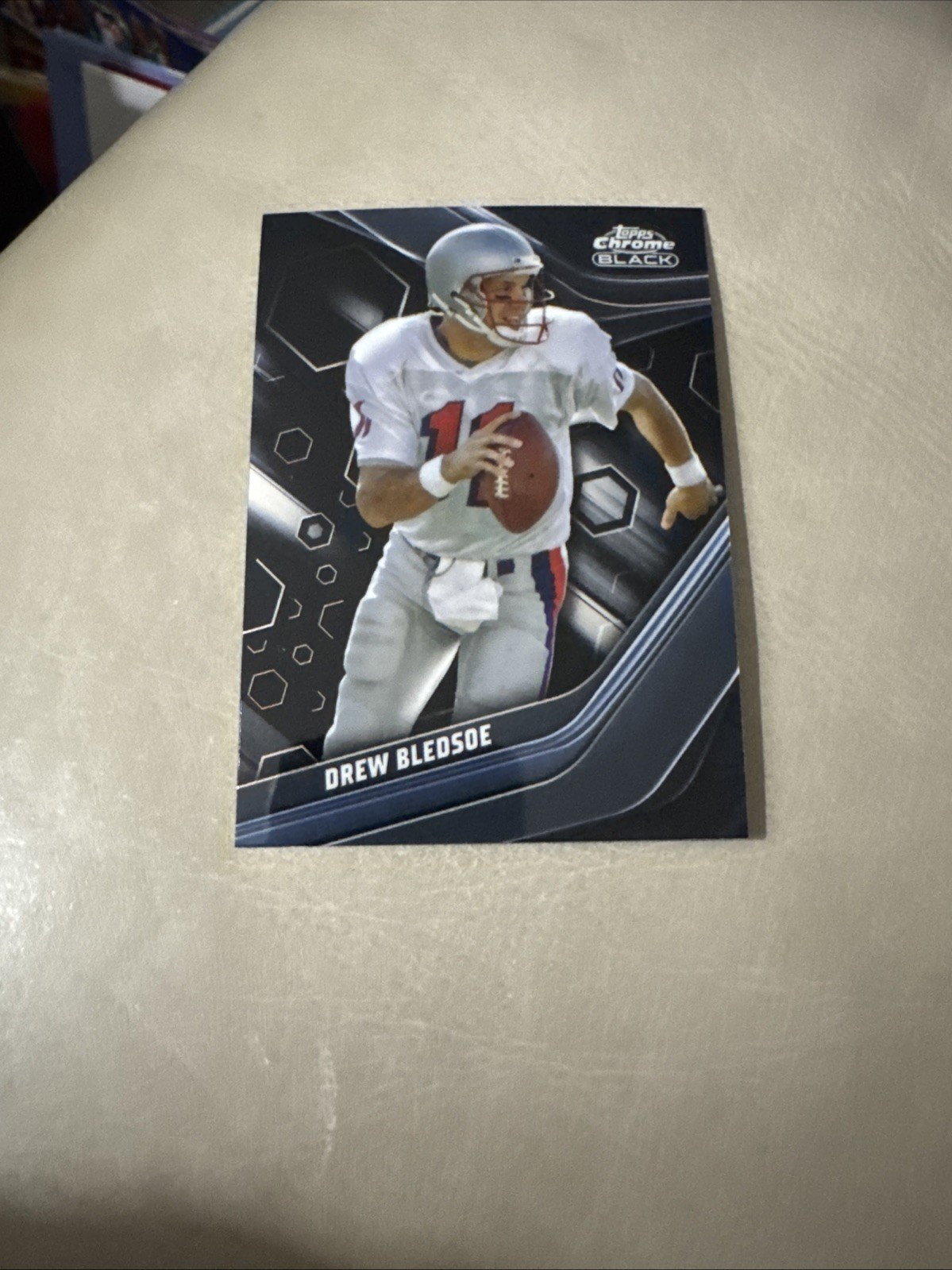 Drew Bledsoe Chrome Black 2023 Topps Composite Football 132 New England Patriots