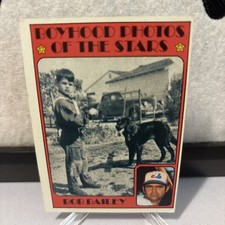 BOB BAILEY BOYHOOD PHOTOS OF THE STARS 1972 TOPPS  BASEBALL CARD # 493