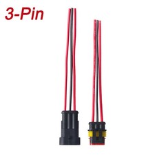2/3/4/6-Pin Way Car Waterproof Male Female Electrical 18AWG Wire Connector Plug