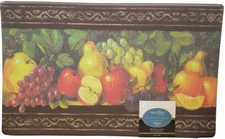 Non Slip Printed Kitchen Floor PVC Cushioned Foam Mat (18"x30") FRUITS MIX, AL