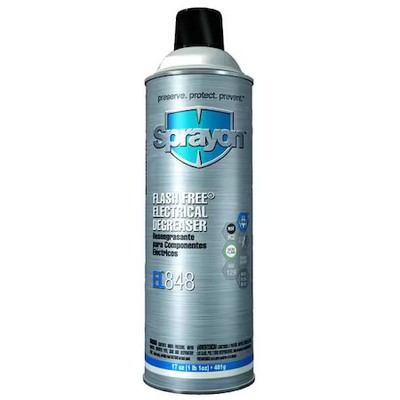 Sprayon Sc0848t00 Electrical Degreaser, 17 Oz, Aerosol Spray Can, Liquid,
