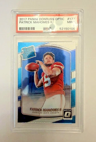 2017 Donruss Optic Patrick Mahomes II Rated Rookie RC PSA 9