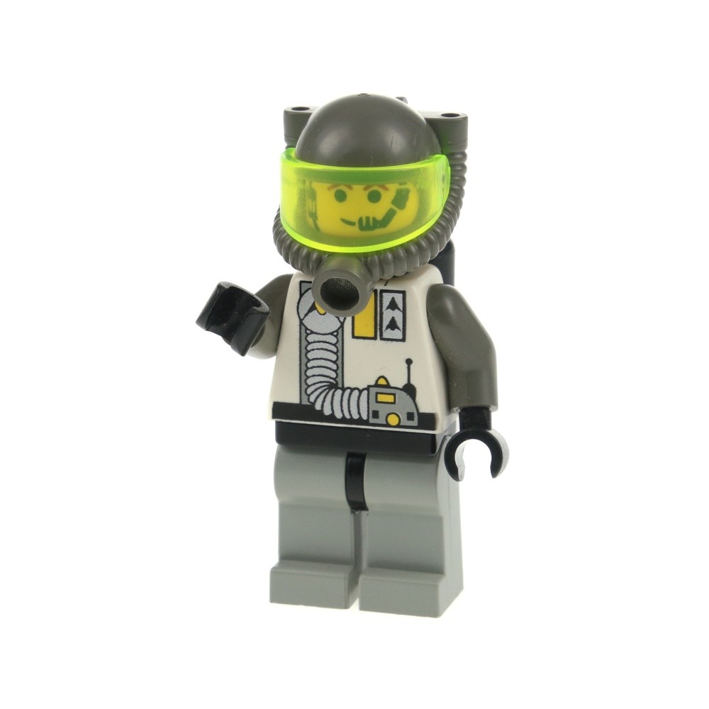 1x LEGO Minifigure Space Explorer Astronaut White Breathing Helmet 6982 sp012
