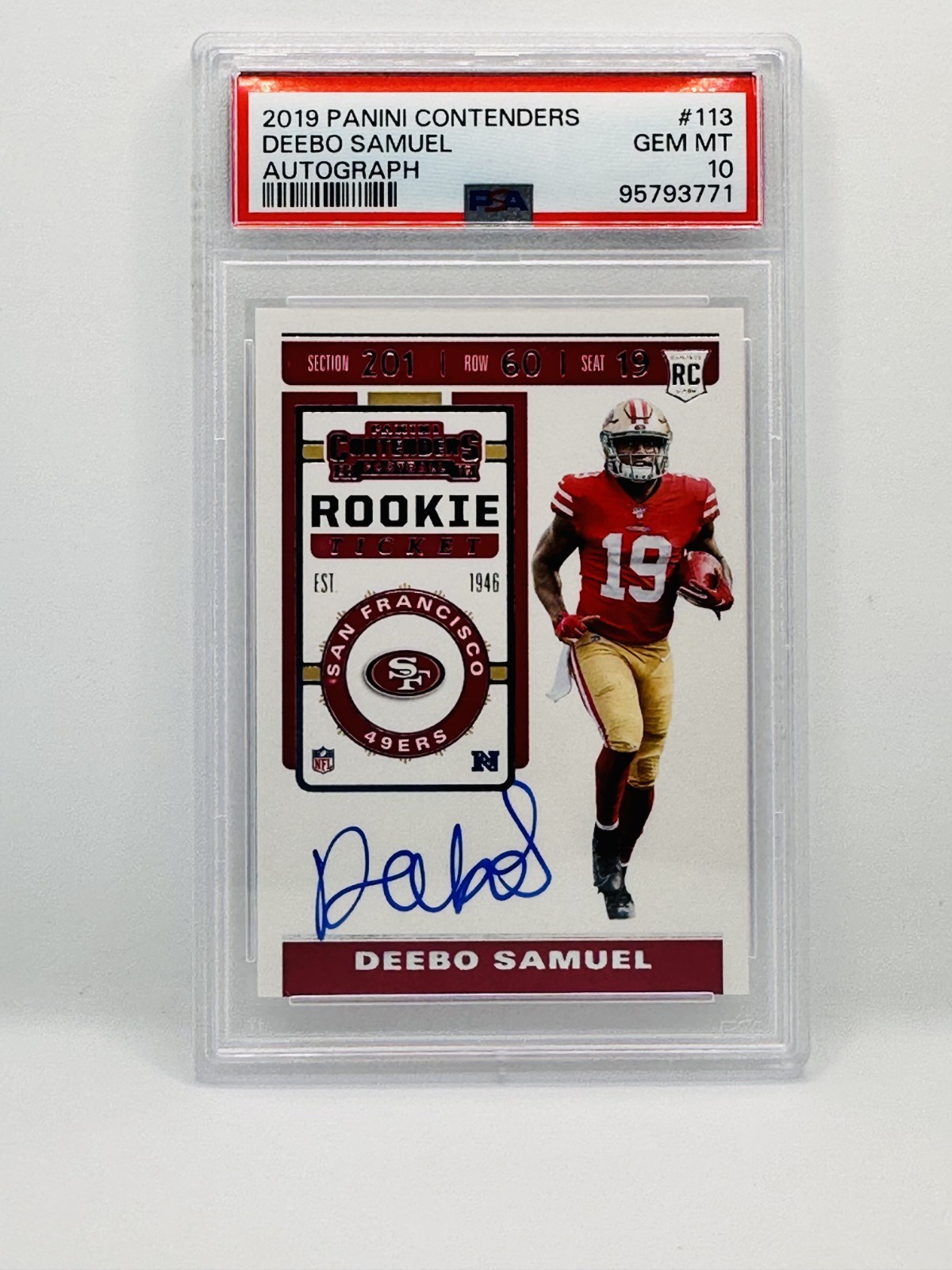 Deebo Samuel Panini Contenders #113 Autograph