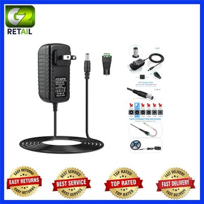 Low Noise 12V AC to DC Converter - Safe Power Adapter for Home Electronics