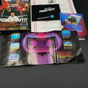 Mike Tyson's Punch-Out Nintendo 1987 NES -CAJA + Manual + CARTA + Promociones SIN JUEGO
