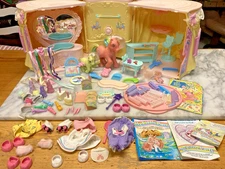 Vintage 1987 Hasbro My Little Pony Perm Shoppe Playset + Accessories + 2 Ponys