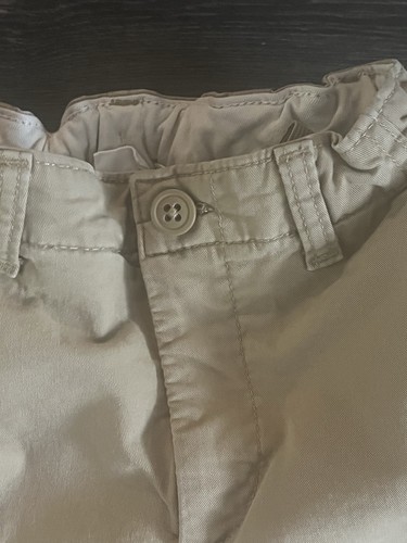 Gap Boys Performance Shorts Khaki Adjustable Waist Size 8 - Picture 4 of 7