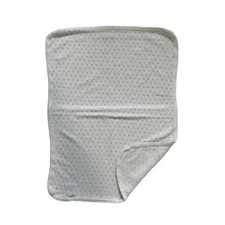 Parents Choice Walmart Blue White Baby Blanket Thermal Waffle Weave Polka Dots 