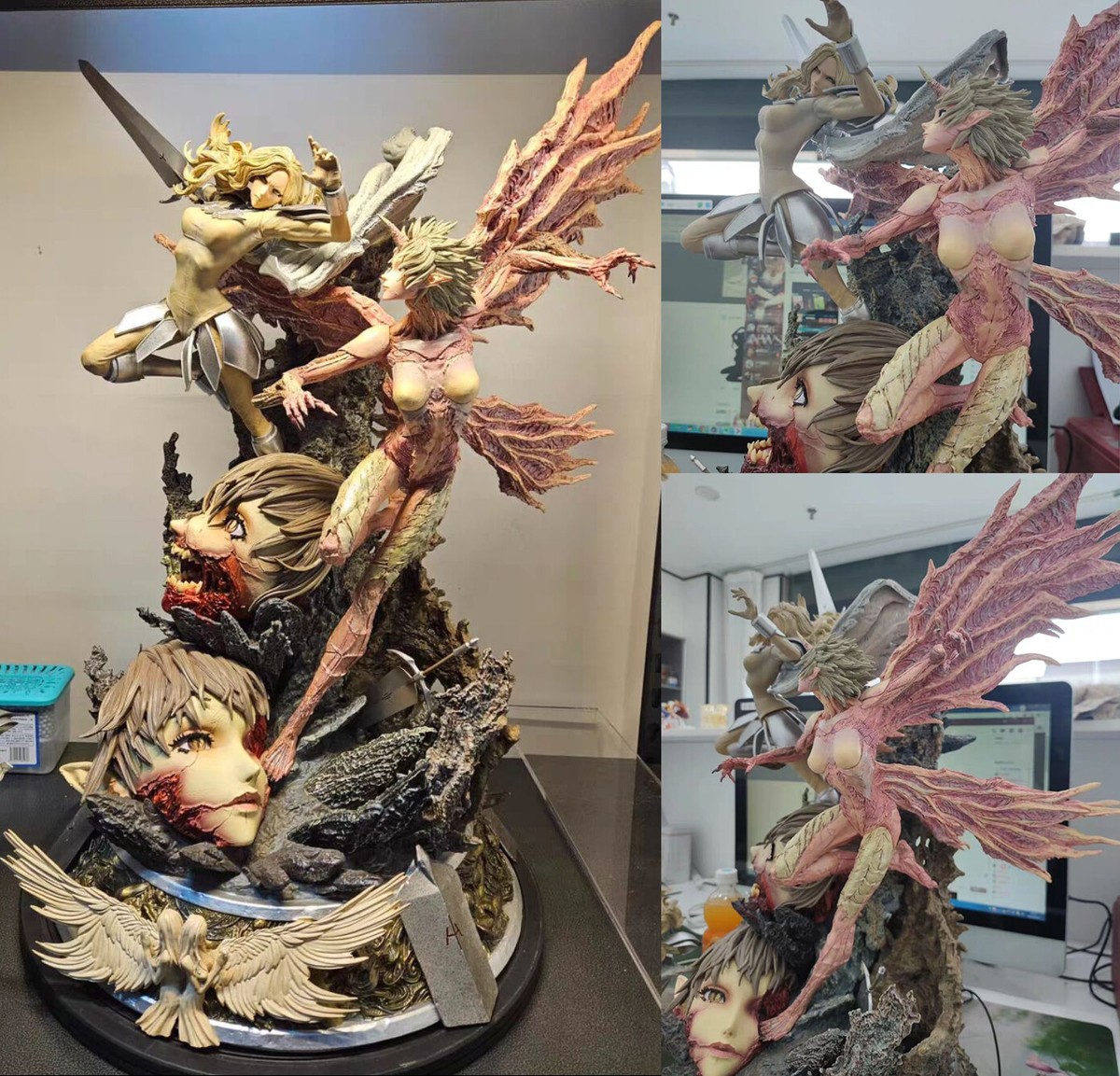 Figurama Collectors CLAYMORE テレサVSプリシラ Claymore: Teresa vs. Priscilla Elite Exclusive Statue