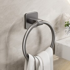 Towel Rack Cabinet Towel Bar Ring Hook Holder Circular Replacement Bathroom Home