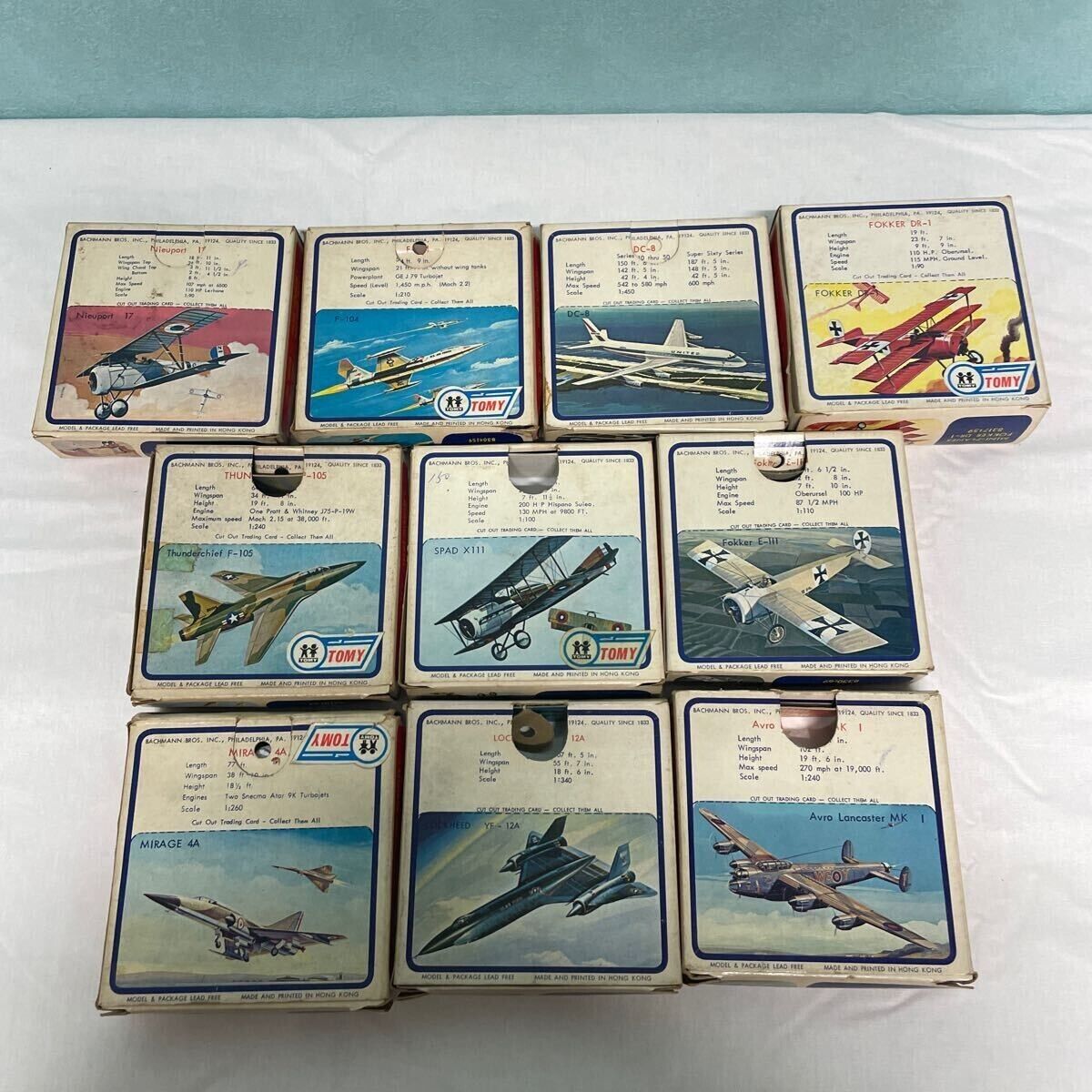 5/ Tomy Bachmann Mini-Planes Mini Plane Fighter Figure Set 5/ Tomy Bachmann Mini-Planes Mini Plane Fighter Figure Set