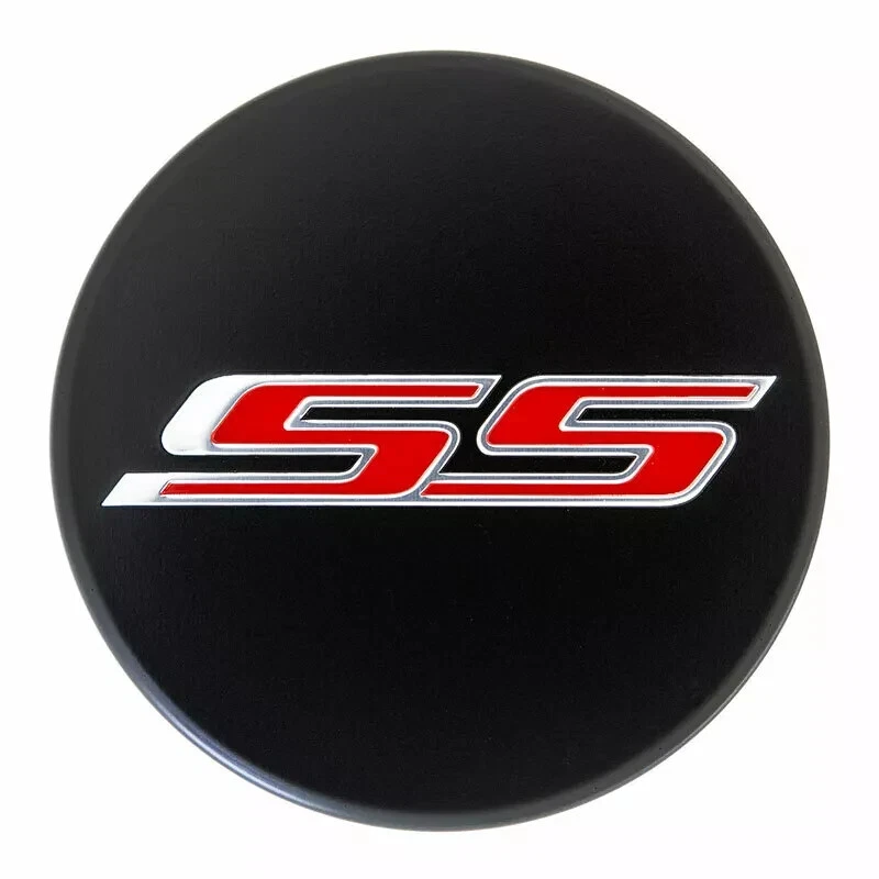 Chevrolet Camaro SS 2016-2020 tapas centrales negras brillantes se adaptan a: ruedas de sexta generación Foto 2 de 4