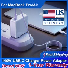 140W USB-C Power Adapter for Apple MacBook Pro Air Retina Fast Charging Charger