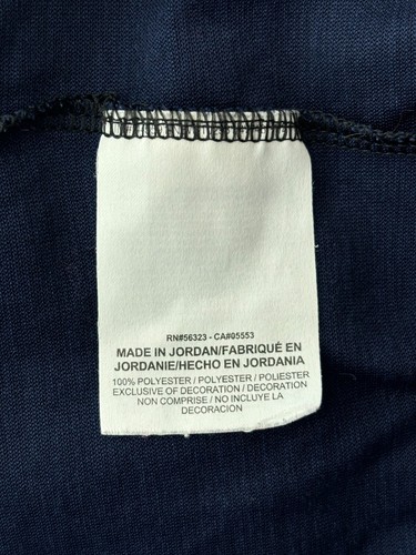 Nike Dri Fit Navy Blue Black Graphic Short Sleeve T-Shirt Men's Size Medium - Picture 7 of 7