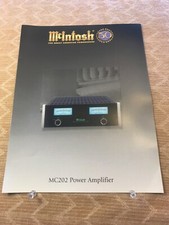ORIGINAL MCINTOSH-MC202 POWER AMPLIFIER - GRAPHIC BROCHURE D1042