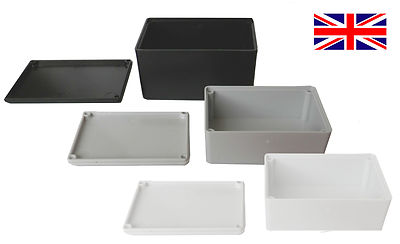 ABS Kunststoff kleines winziges Gehäuse Projektboxen - Made in UK - Ideal für Elektronik