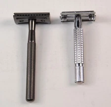 Lot of 2 Manscaped Plow 2.0 & Van Der Hagen Safety  Shaving Razor Nice Shape