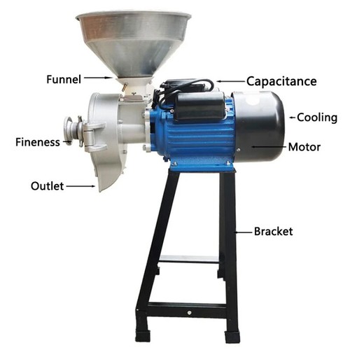 NEW Small Dry Wet Dual-purpose Cereal Grain Milling Machine Rice Paste Grinder - Picture 8 of 10