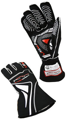 SCCA RACERDIRECT REVERSE STITCH DRIVING AUTO RACING GLOVES SFI 3.3/5 ADULT XL