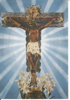1 Postcard Christ of Miracles Senor de Los Milagros Buga Colombia Print Image