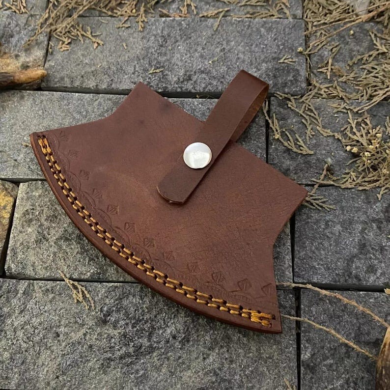 custom Damascus Steel Pizza Knife, Pizza Cutter, Hand Knife, Ulu