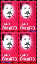 1327 BRAZIL 1973 JOSE PLACIDO DE CASTRO, LIBERATOR STATE OF ACRE, 1414 BLOCK MNH