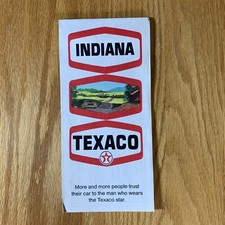 Texaco Map Indiana Indianapolis Fort Wayne Goshen 1970 Gas and Oil Folding