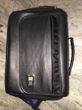 Case Logic  Carrying Case, Black, Leather, Portable DVD Player Case