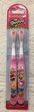 Shopkins Toothbrush 2 Pack New Free Shipping