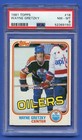 1981 WAYNE GRETZKY PSA 8 NM-MT TOPPS HOF EDMONTON OILERS RAZOR SHARP (#16) RZC