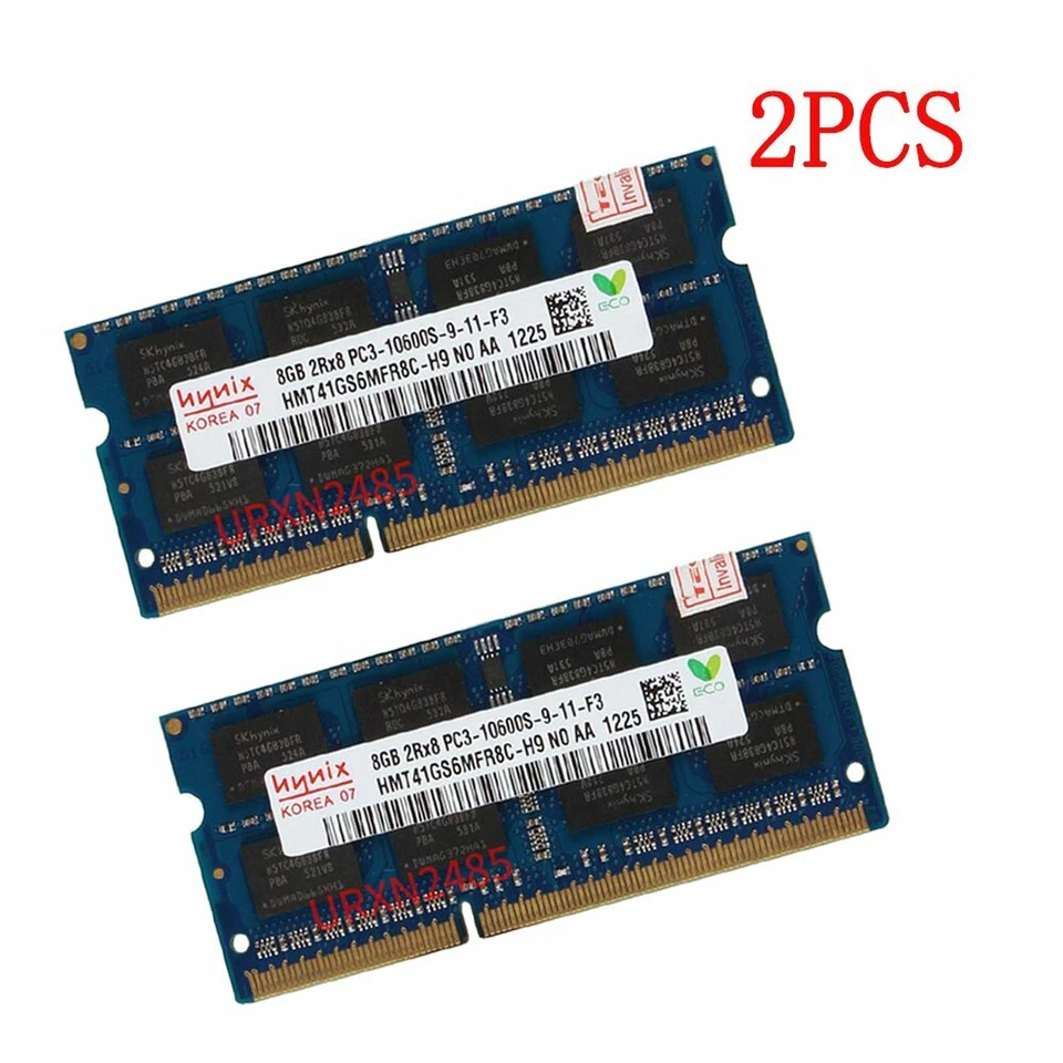 16GB 2x 8GB 4GB 2Rx8 DDR3 1333MHz PC3-10600S 204Pin Laptop Memory Hynix LOT AU - Image 2 of 4