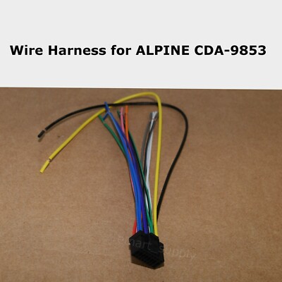 New Wire Harness for ALPINE CDA-9853 CDA9853 FREE FAST SHIPPING