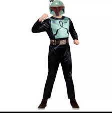Star Wars Boys' Boba Fett Costume - Size 8-10 - Black/ M