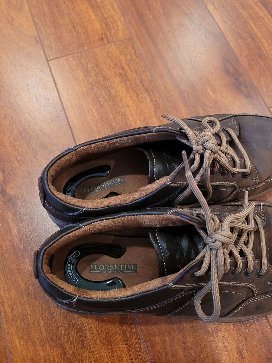 Florsheim Work Gridley steel toe comfort gel men#039;s shoes FS2600 size  8EEE eBay