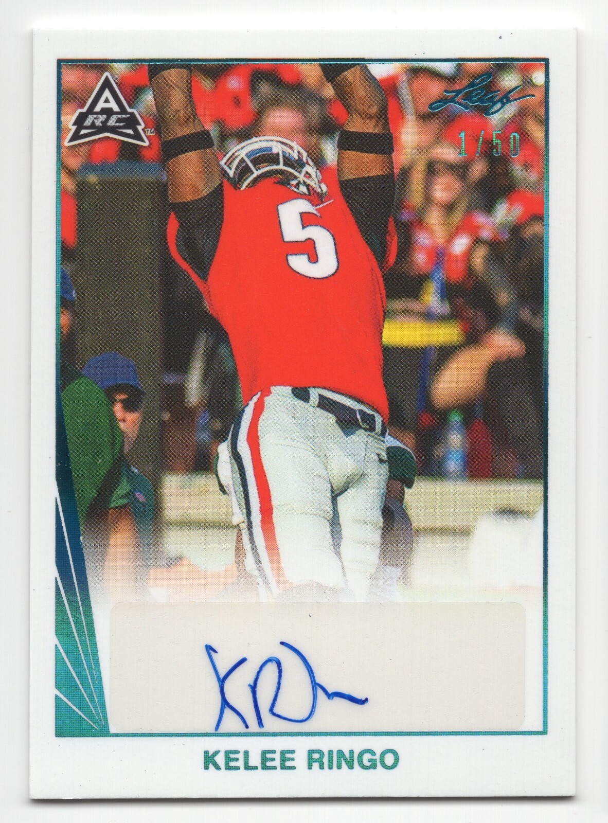 2021 Leaf Memories College KELEE RINGO Auto RC Blue Ink /50