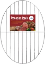 Oval Baking Broiling Roasting Racks, Chrome Plated Steel Wire