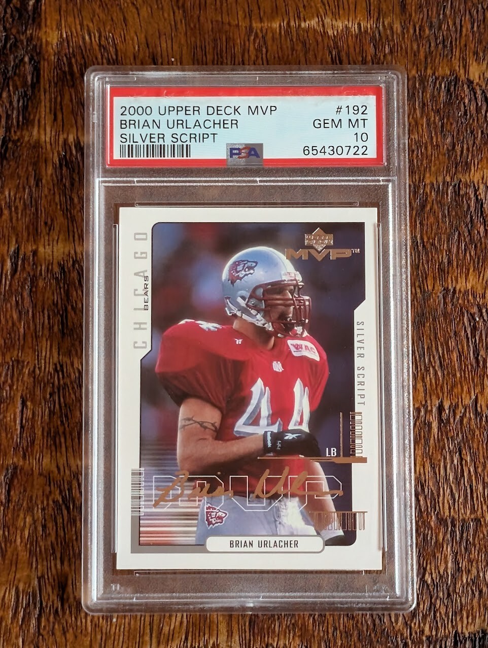 Brian Urlacher Upper Deck MVP #192 Silver Script