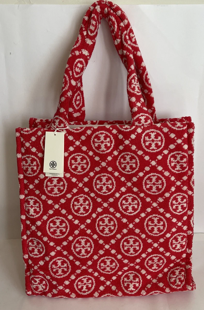 Tory Burch T-Monogram Terry Tote Bag