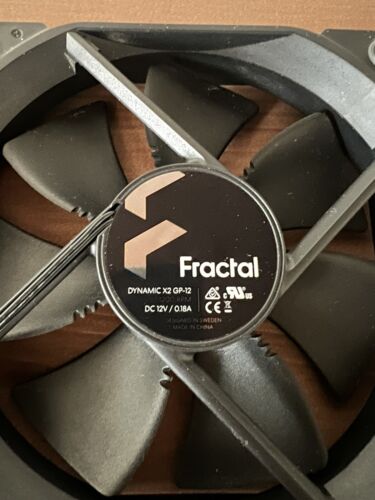 Fractal Design Dynamic X2 GP-12 Computer Fan - 1200RPM - 12V - 2 Pack - Black - Picture 2 of 3
