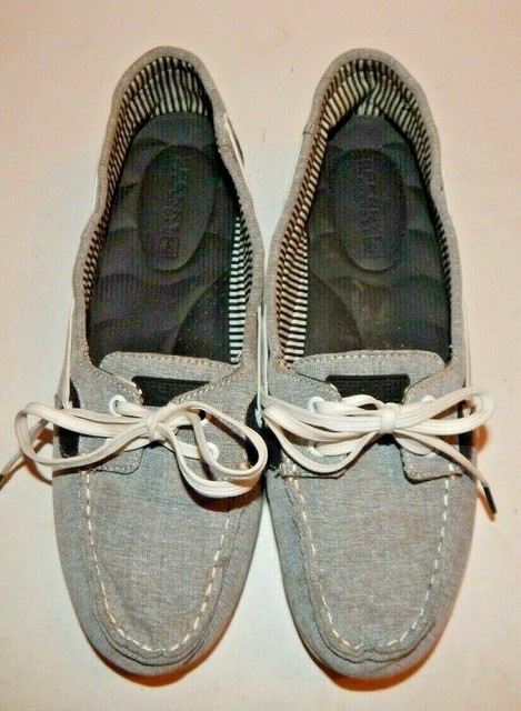 fabric boat shoes