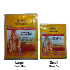 TIGER BALM Plaster-RD Patches Warm Small/Large Size Relief of Muscular Pains