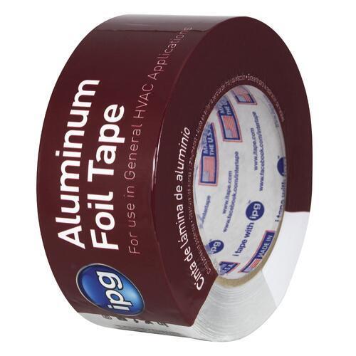 IPG Aluminum Foil Tape, 2" x 50 yd, Silver (Single Roll) Seam & Seal