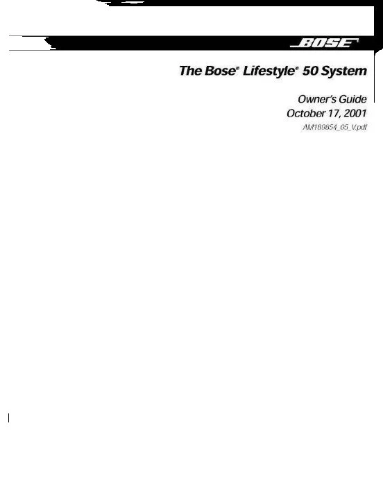 TV, video y audio para el Hogar manuales para Bose