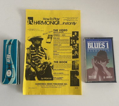 Vintage 1992 Blues Bag Blues HERO Harmonica package
