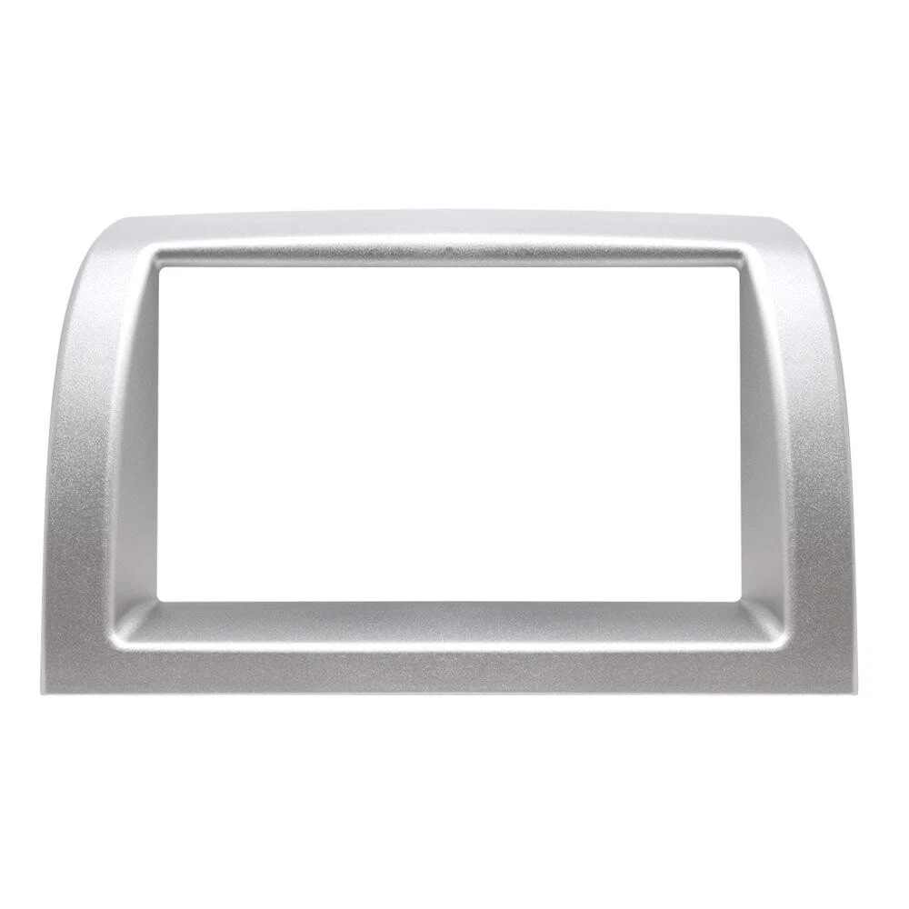 Mascherina Autoradio 2 DIN Per Lancia Delta (dal 2008) Colore Argento Con Cassetto