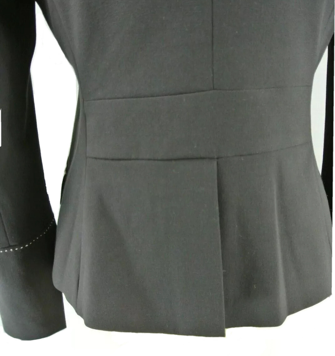 Max Studio Black Basic Jacket 6 Solid Work white … - image 3