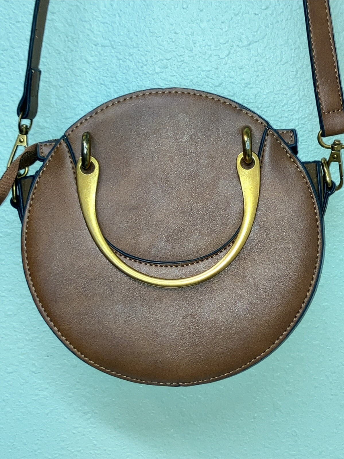 Small Cross Body Brown Round Pixie Bag Chloe Styl… - image 2